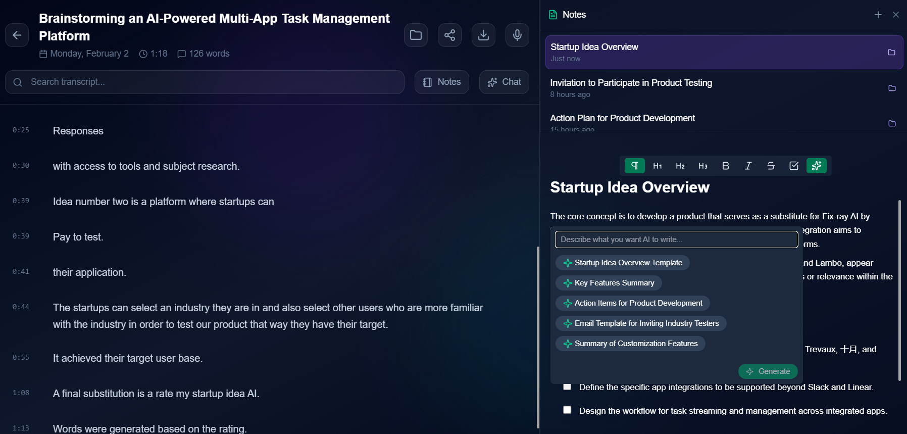 VoiceAI App Device Preview